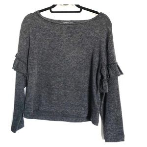 Zara - beautiful sweater with ruffled sleeves